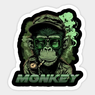 Monkey Around with Our Adorable Merchandise Sticker